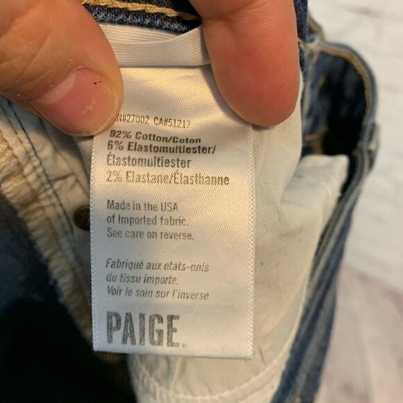 Paige 'Verdugo' Miles Embellished Mid Rise Jeweled Skinny Jean 25 - Picture 11 of 12